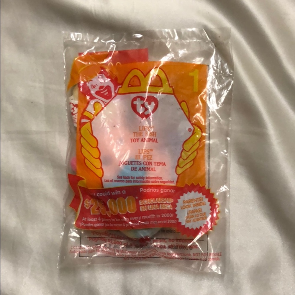 McDonalds #1 TY Teenie Beanie Babies “Lips”